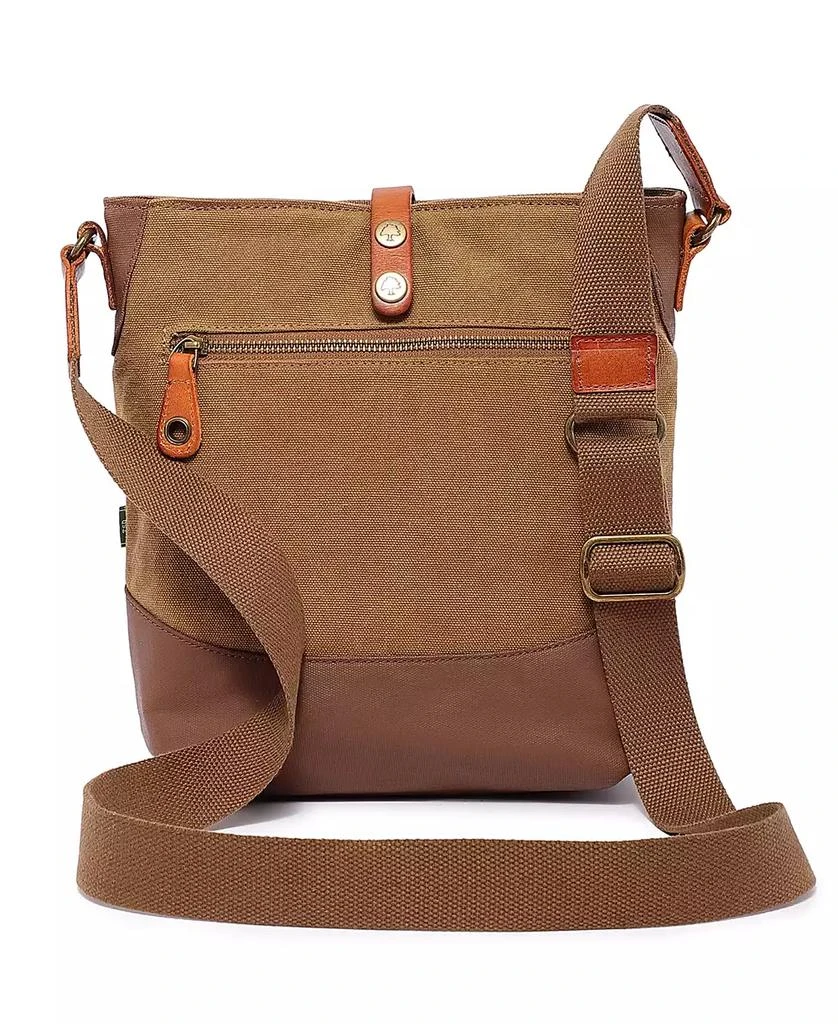 TSD BRAND Redwood Canvas Crossbody Bag 4