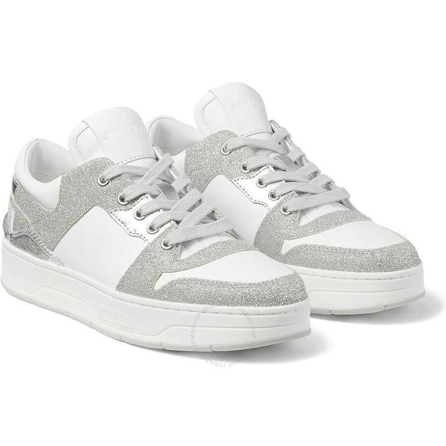 Jimmy Choo Florent/F Low-Top Glitter Sneakers 2