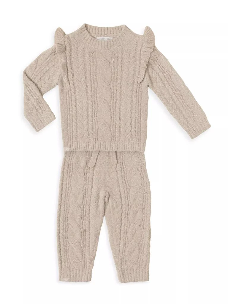 Barefoot Dreams Little Girl's Cozychic Ultra Lite® Crewneck Pullover 2