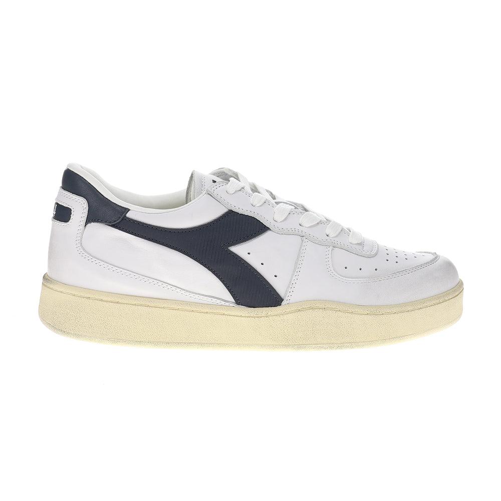 Diadora Mi Basket Low Used Lace Up Sneakers
