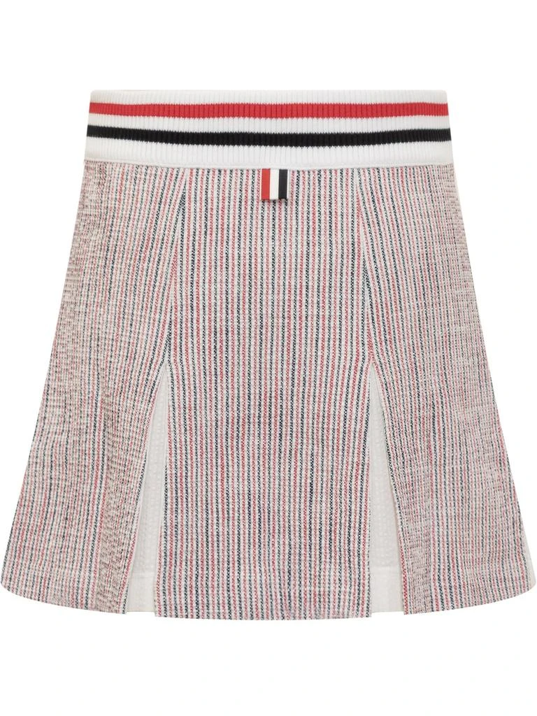 Thom Browne Thom Browne RWB Striped Tweed Pleated Skirt 2