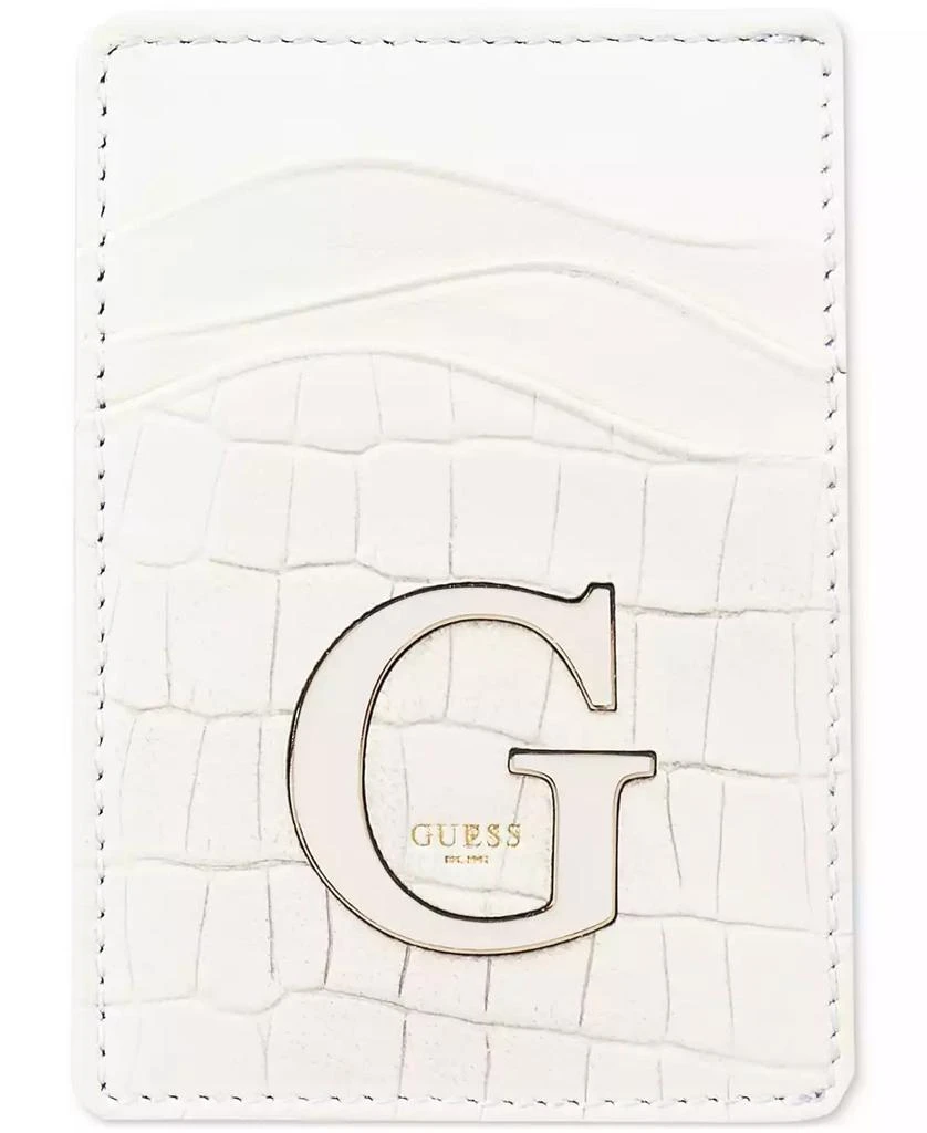 GUESS Men's Senda Croc-Embossed Leather RFID Card Case 1