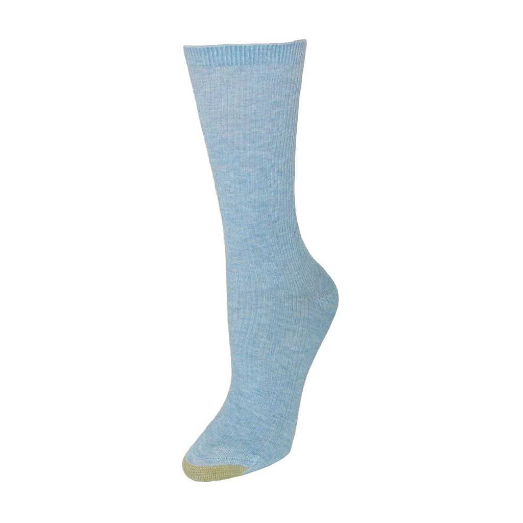 Gold Toe Women's Non Binding Ribbed Crew Socks (3 Pair Pack) 2