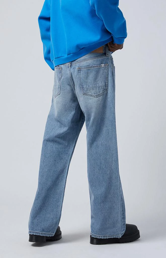 PacSun Jordan Baggy Bootcut Jeans Light Indigo 4