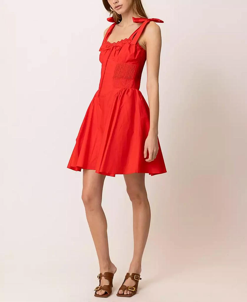 Line & Dot Women's Anessa Pleated-Waist Mini Dress 2