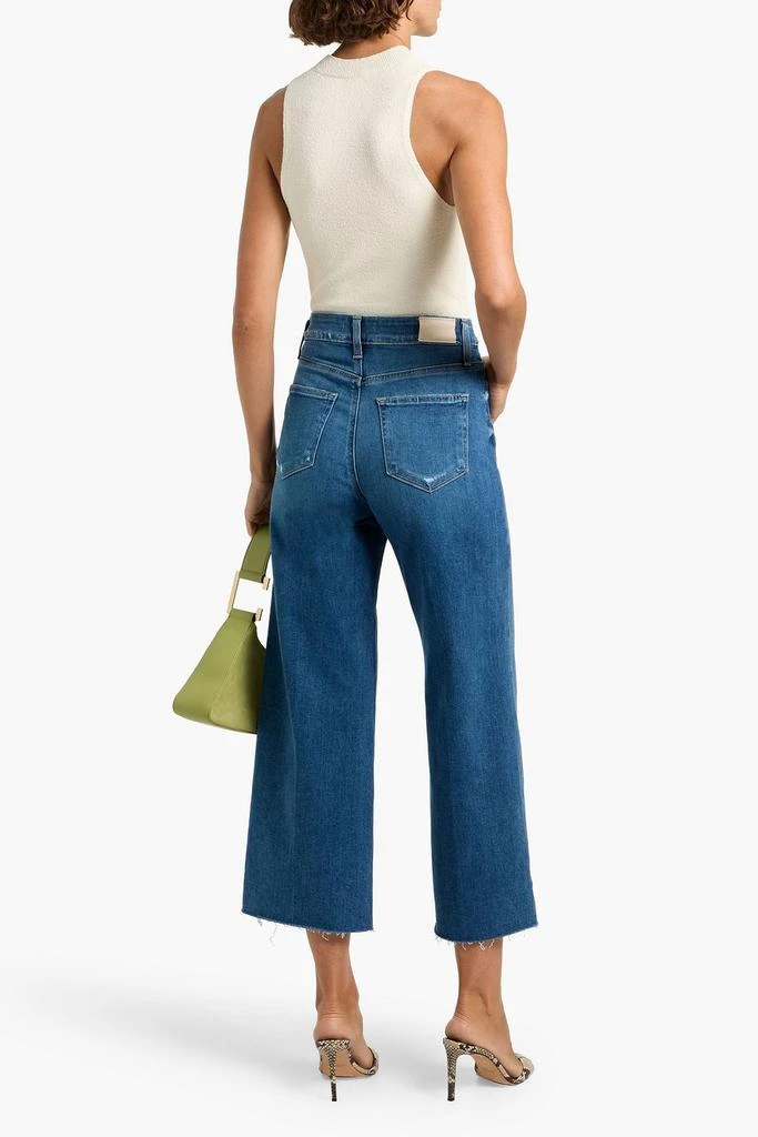Paige Anessa cropped high-rise wide-leg jeans 3