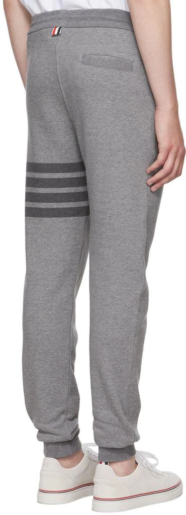 Thom Browne Gray 4-Bar Lounge Pants 3