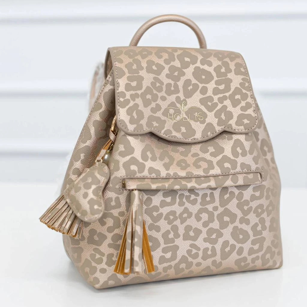 HOLLIS Women
s Mini Backpack In Leopard