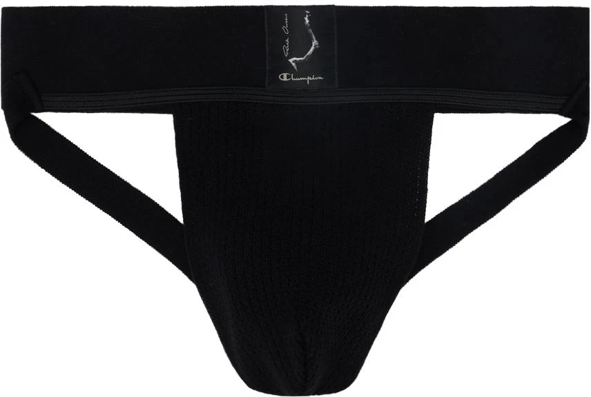 Rick Owens Black Champion Edition Jock Strap 1