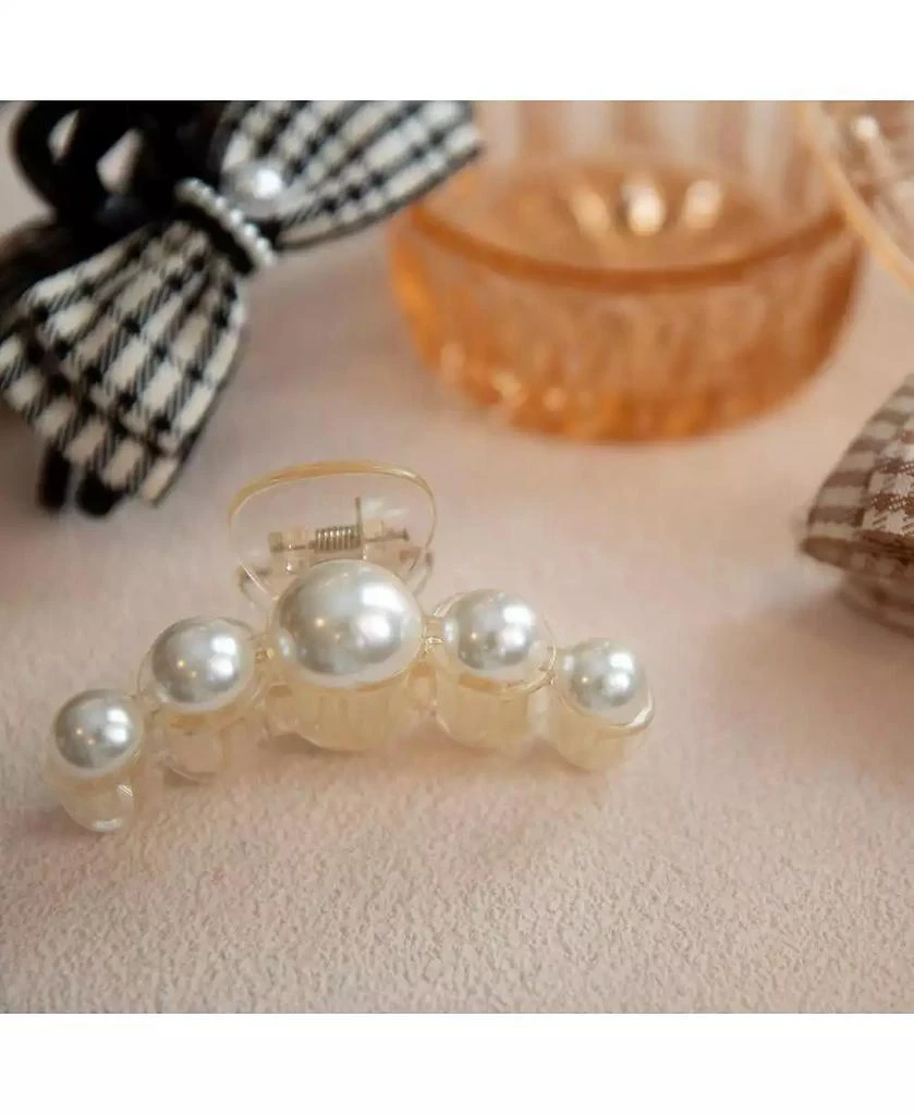 Headbands of Hope Dots Clip - Pearl White 4