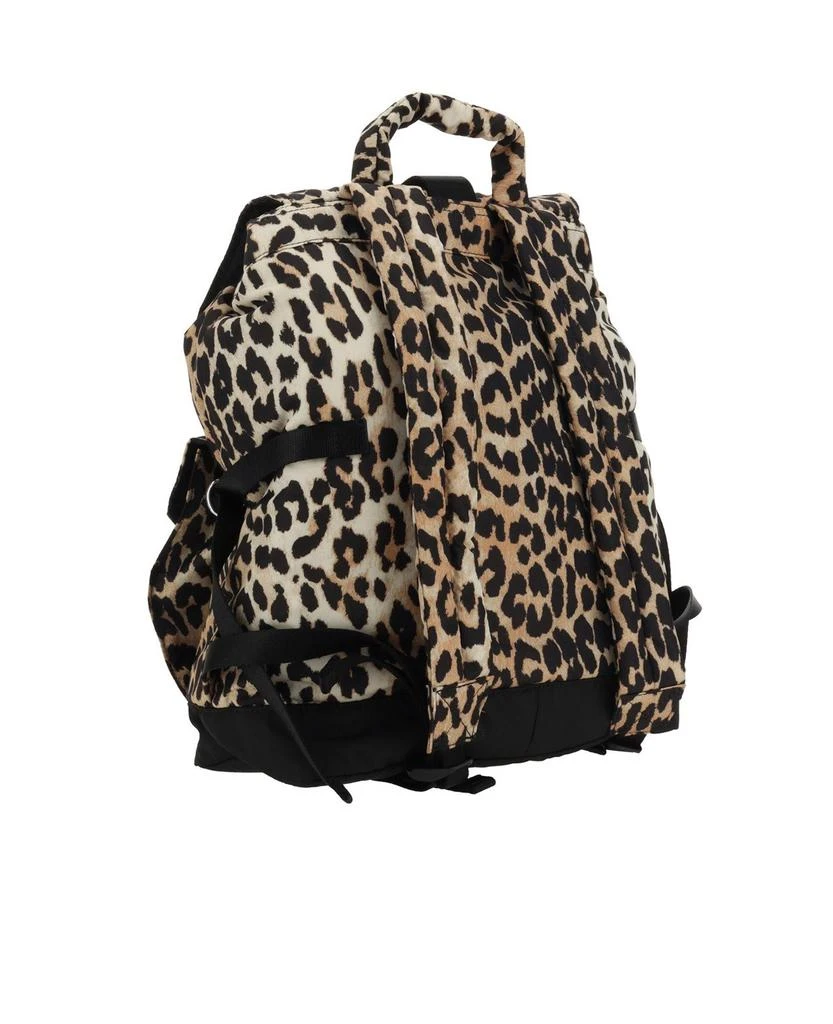 Ganni Ganni Leopard Printed Drawstring Backpack 2