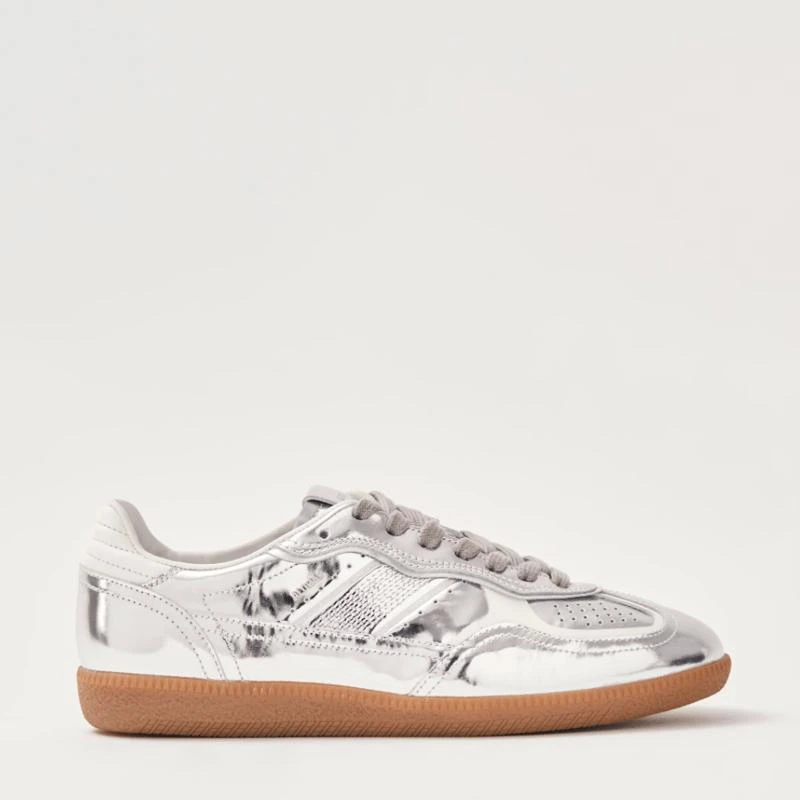 ALOHAS Tb.490 Rife Shimmer Silver Cream Leather Sneakers 1