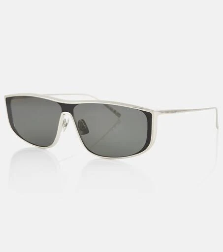 NEW SAINT LAURENT SL605 LUNA 003 SUNGLASSES WOMEN SQUARE SILVER EYEWEAR SL 605 SL 605 Luna sunglasses in silver - Saint Laurent | Mytheresa main image 4