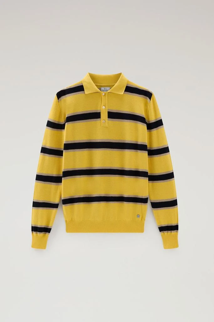 Woolrich Long-Sleeved Knit Polo - Men - Multicolor 5