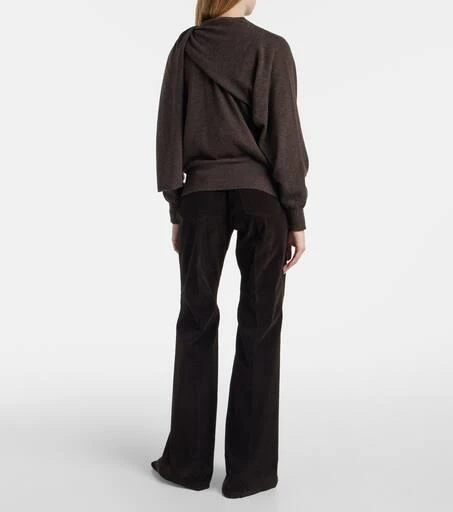 Salvatore Ferragamo Draped cashmere cardigan 3