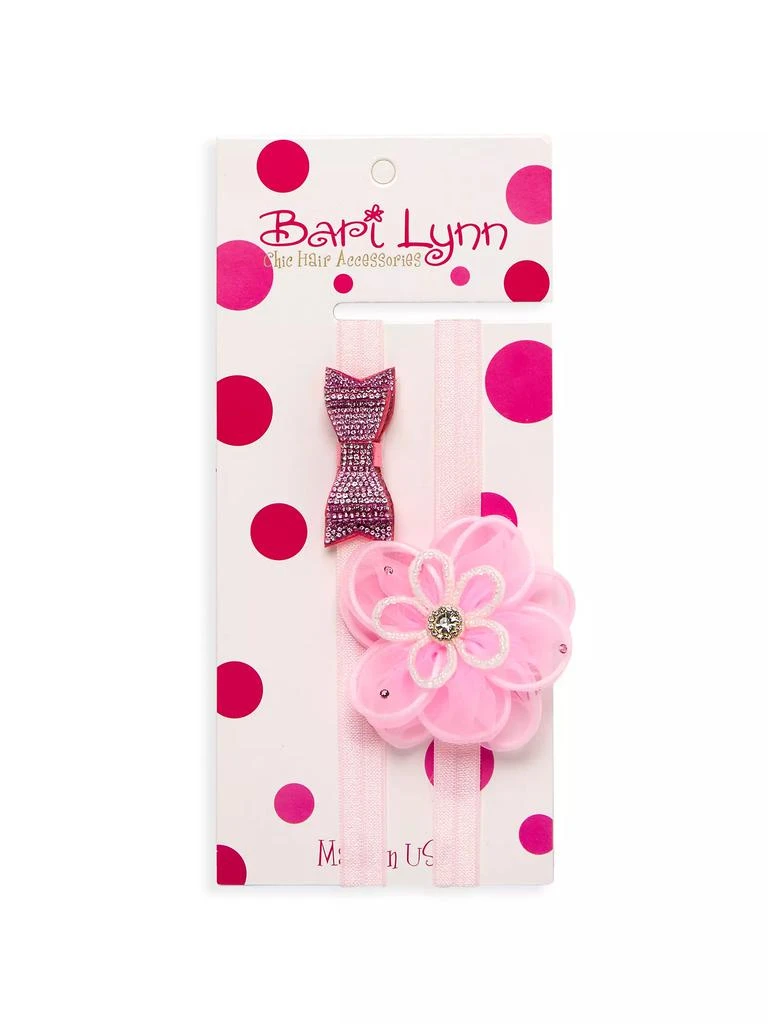 Bari Lynn Baby Girl's Bow Headband Set 3