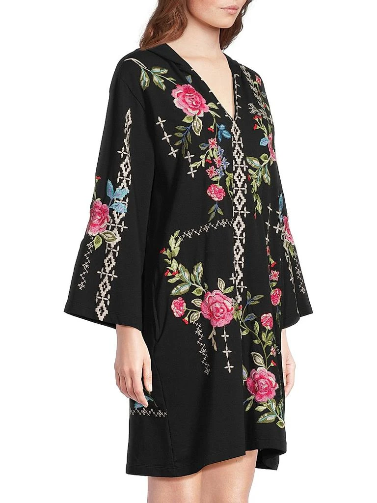 hooded beach dress Women's Beach Hooded Cover-Up Dress, White / M