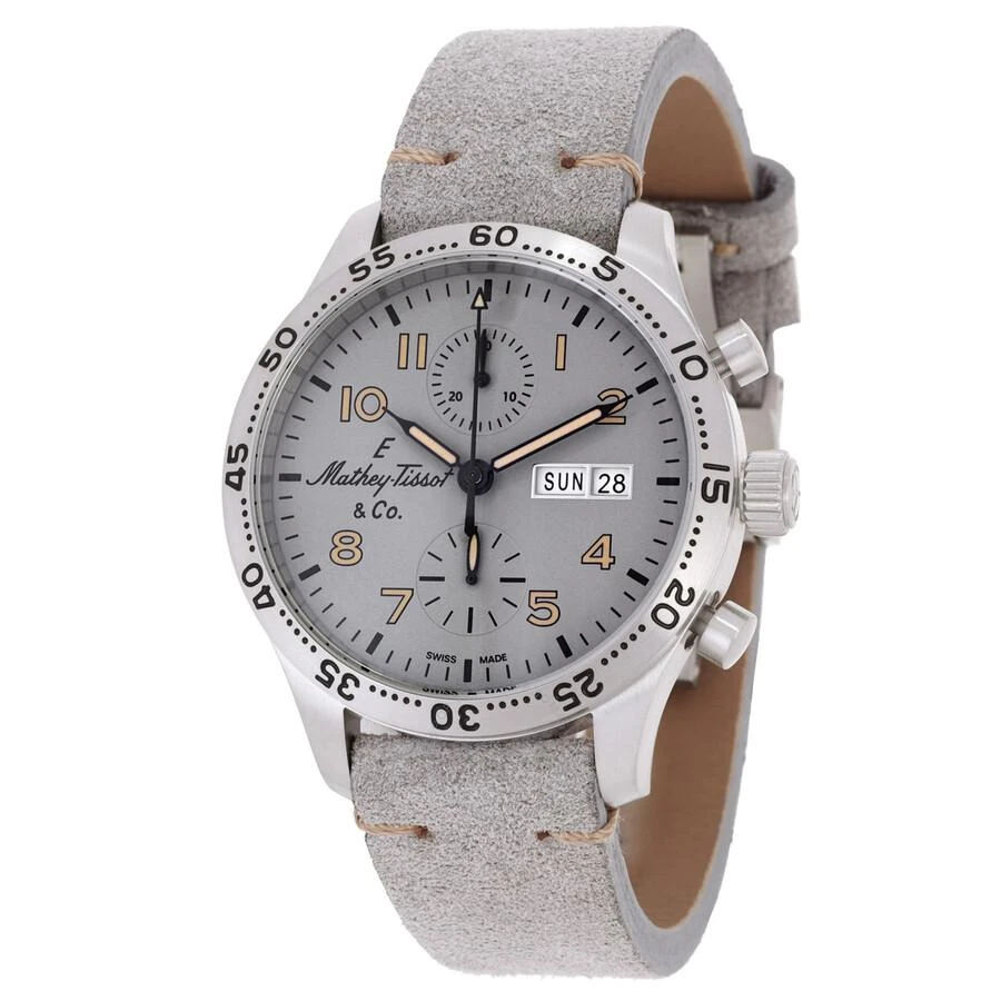 Mathey-Tissot Type 21 Chrono Auto Chronograph Automatic Grey Dial Men's Watch H1821CHTLG 1