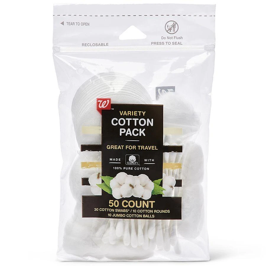 Walgreens Variety Cotton Pack, Perfect For Travel 1