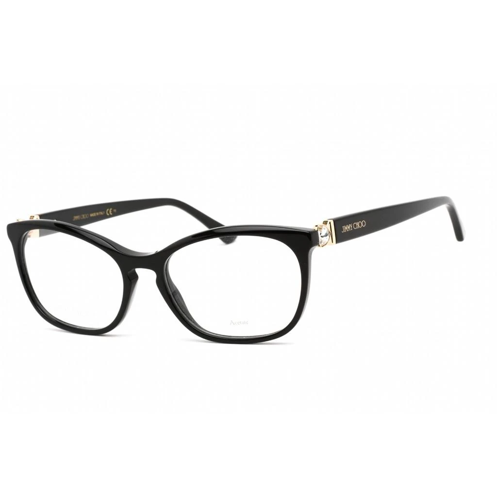Jimmy Choo Jimmy Choo Women's Eyeglasses - Full Rim Cat Eye Black Plastic Frame | JC317 0807 00 1