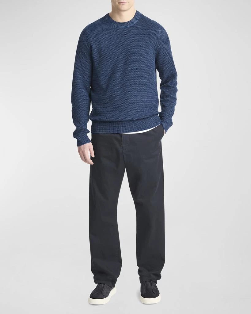 Vince Men's Two-Tone Merino Mesh Sweater 2