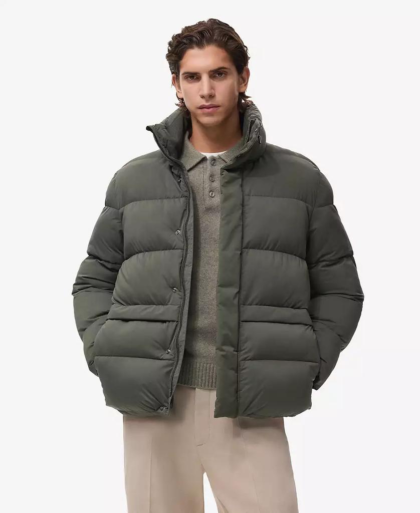 Mango Men's Short Puffer Water-Repellent Anorak