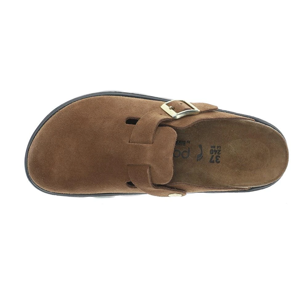 Birkenstock Boston Chunky Platform Suede Footbed Clogs 4