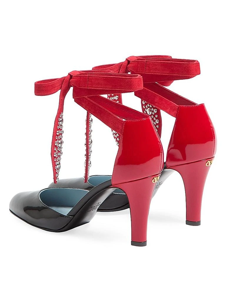 Valentino Foliefoliage Pumps in Abrasive Calfskin 85MM 3