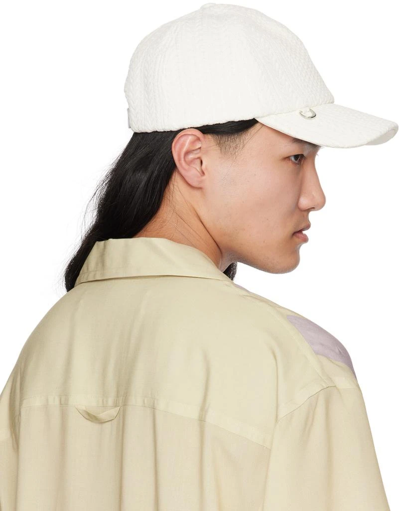 Jacquemus White Les Sculptures 'La casquette Belo' Cap 3