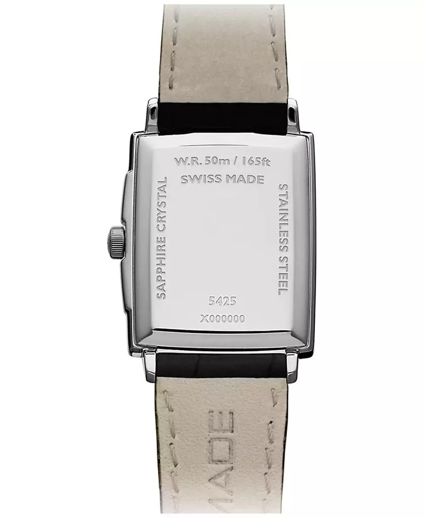 Raymond Weil Men's Swiss Toccata Black Leather Strap Watch 29x37mm 3