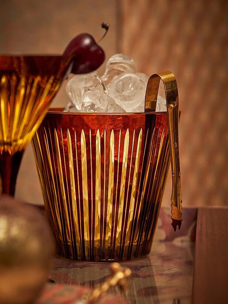 L
Objet Prism Glass Ice Bucket With Tongs 5