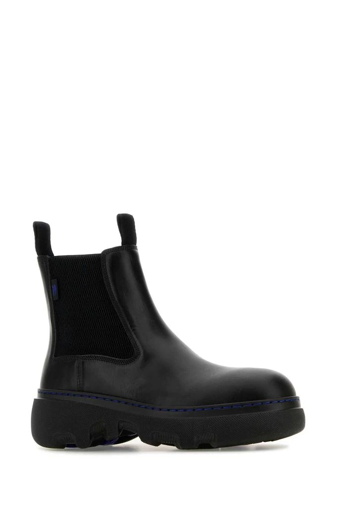 Burberry Black Leather Ankle Boots 2