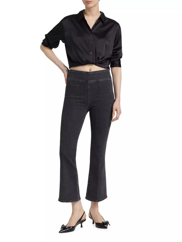 FRAME Jetset Crop Mini Boot-Cut Jeans 2
