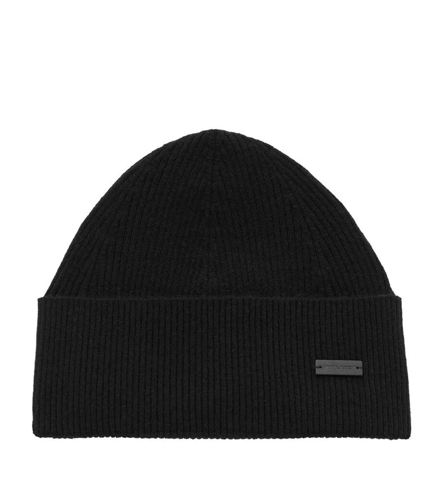 Yves Saint Laurent Cashmere Ribbed Beanie 1