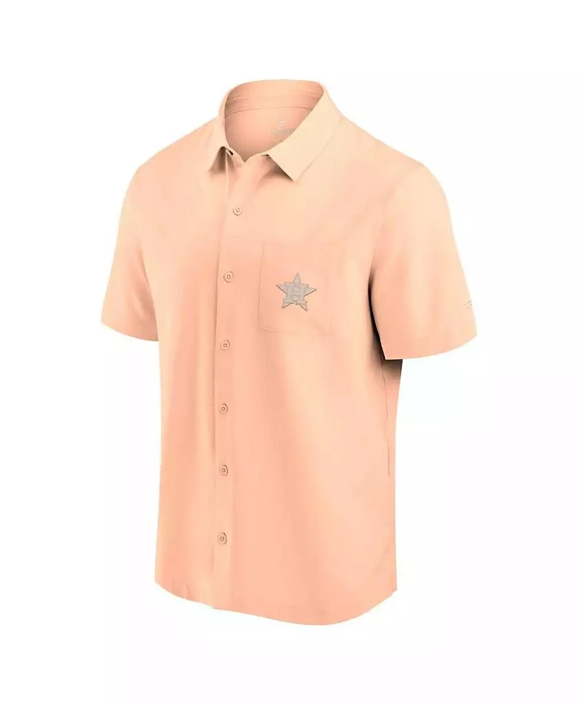 Fanatics Men's Light Pink Houston Astros Front Office Button-Up Shirt 2
