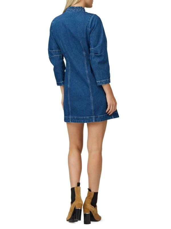 Equipment Marble Denim Mini Shirt Dress 2