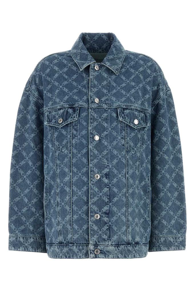【関税&送料込】Michael By Michael Kors Printed Denim Jacket Empire Logo Print Denim Jacket | Michael Kors [US]