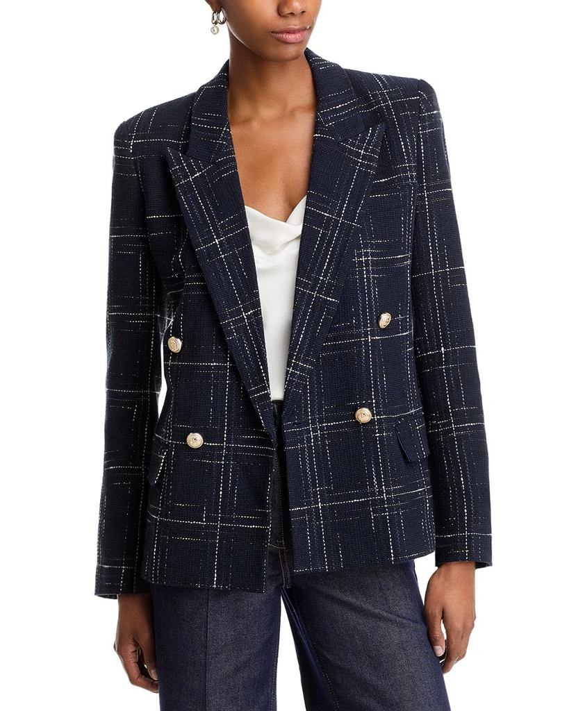 Generation Love Maverick Windowpane Tweed Blazer 1