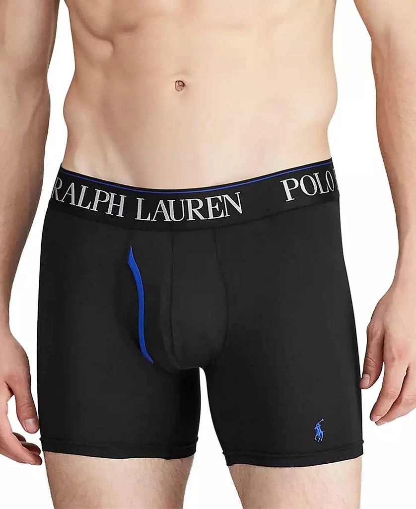 Ralph Lauren Men's 3-Pack 4-D Flex Cool Microfiber Boxer Briefs 4