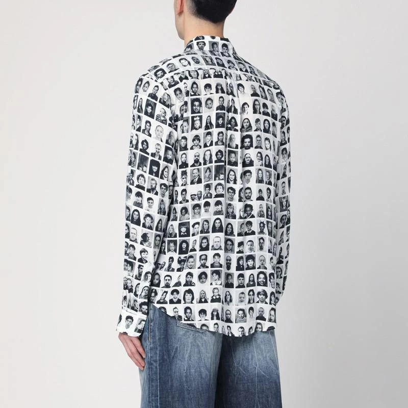 Martine Rose Martine Rose Black And Shirt With Portraits 2