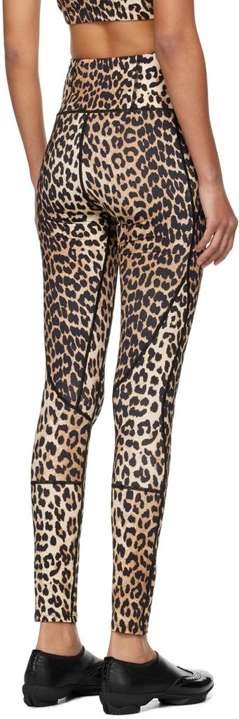 Ganni Brown Active Leggings 3