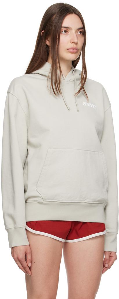 Saturdays NYC Gray Ditch 'Blue Bonnets' Hoodie