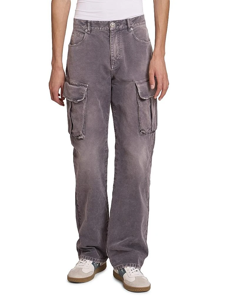 Balmain Faded Denim Cargo Pants 3