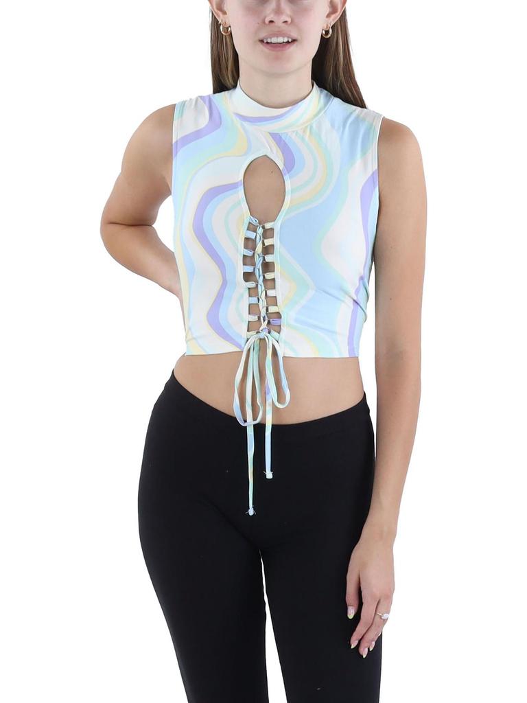 Derek Heart Womens Tank Keyhole Pullover Top