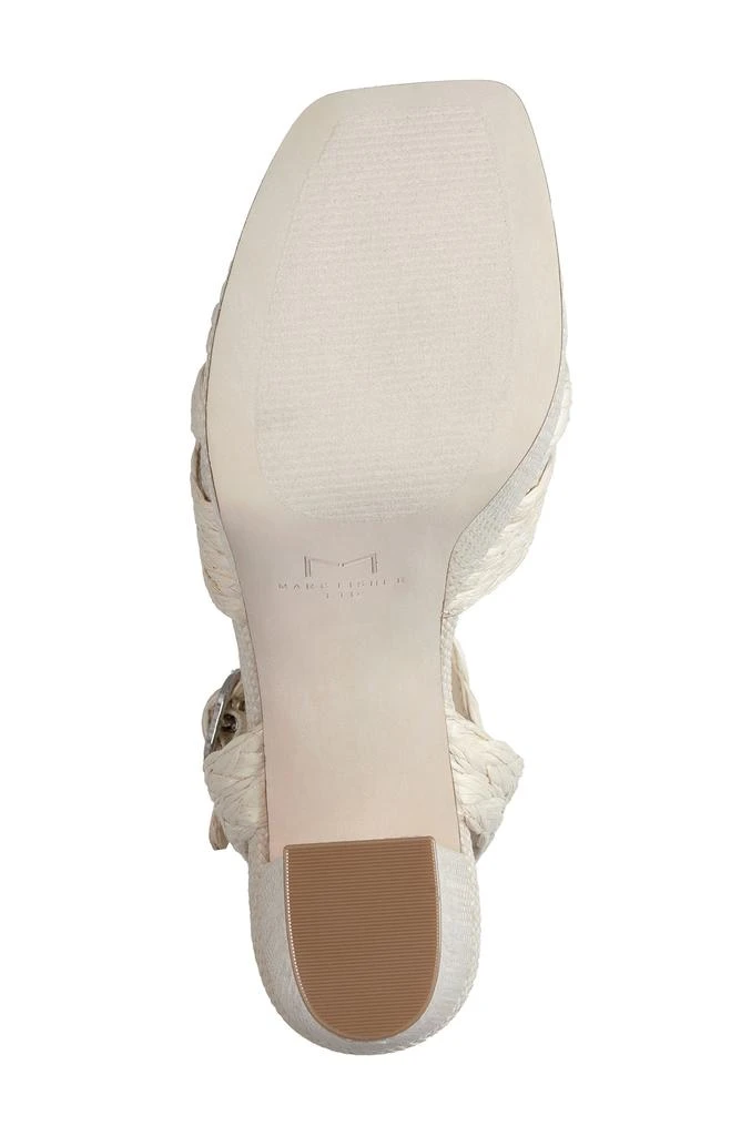 Marc Fisher Chela Platform Raffia Sandal 6