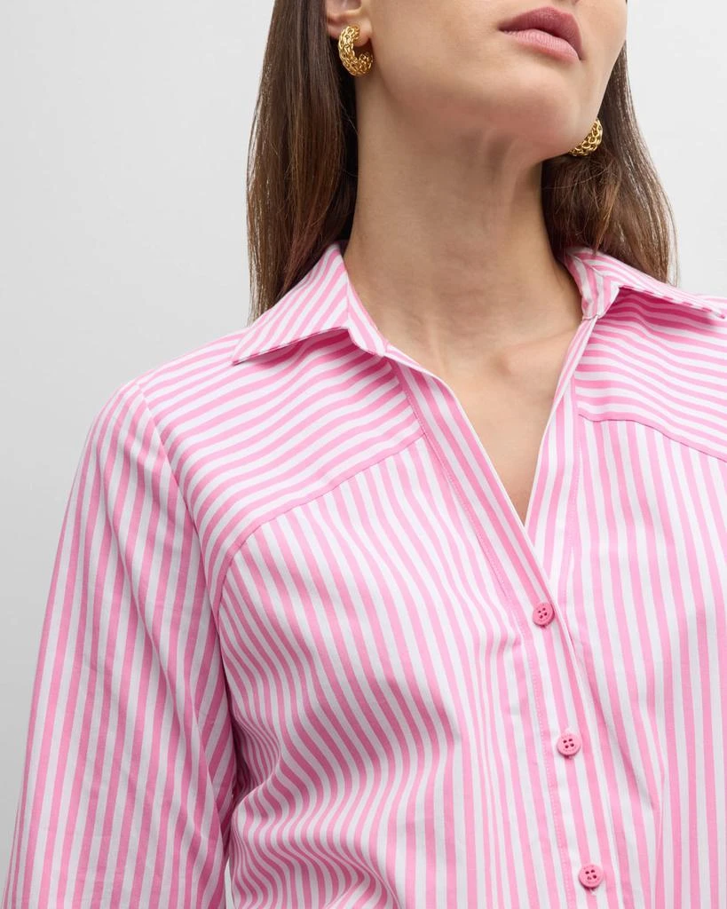 Elie Tahari The Nikita Striped Cotton Shirt 7