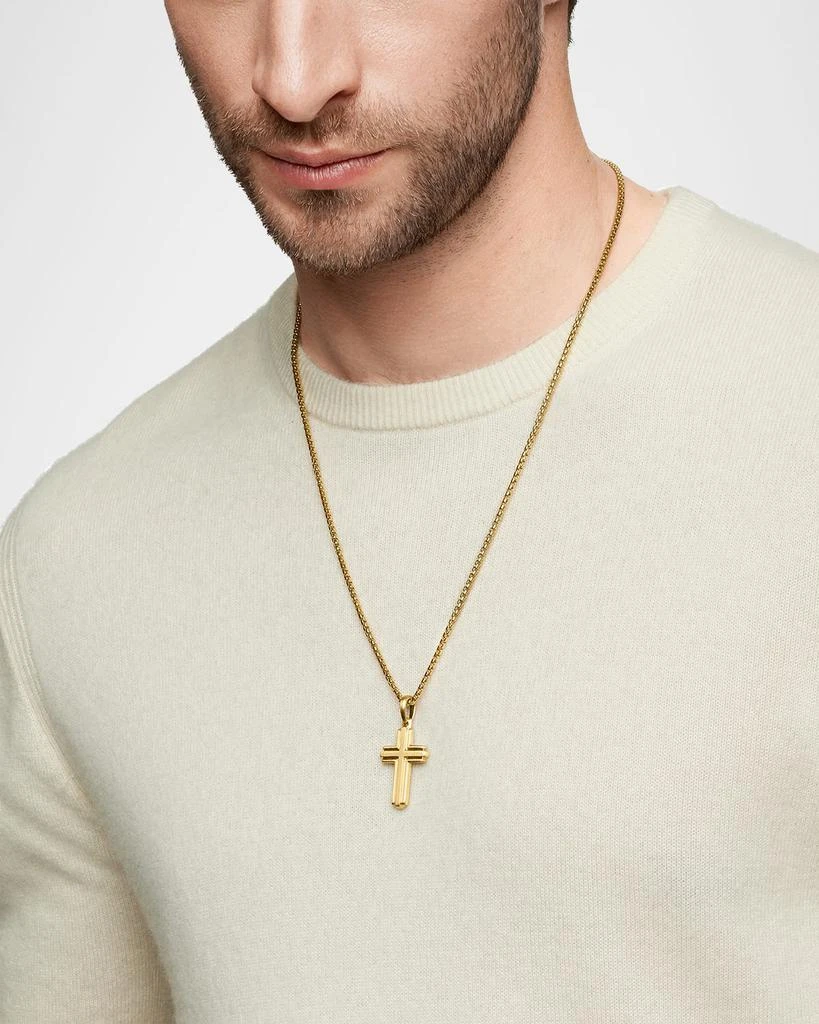 David Yurman Men
s Deco Cross Pendant in 18K Gold, 34mm 2