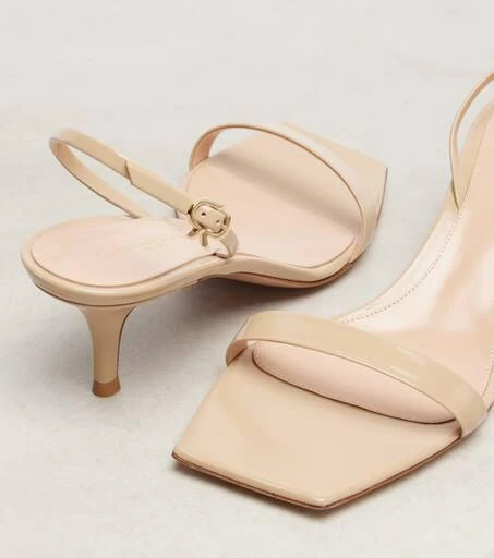 Gianvito Rossi Ribbon patent leather sandals 5