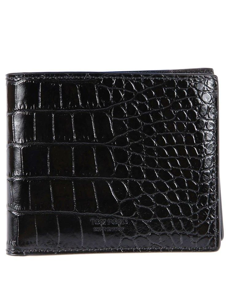Tom Ford Tom Ford T Line Embossed Bifold Wallet