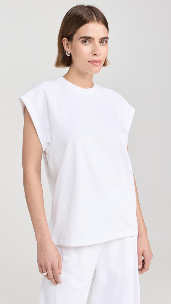 Tibi Summer Sweatshirting Sleeveless Easy Top